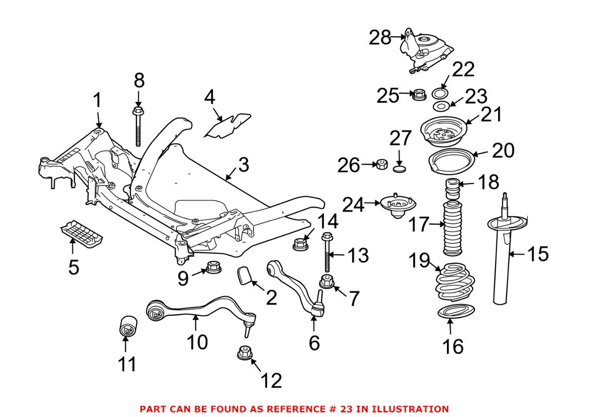 BMW Mini Flat Washer 31306763966